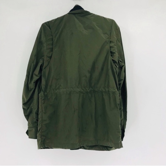 J Lindeberg Farren Nickel Memo Military Jacket Nylon Olive Green Size Small - Picture 9 of 9